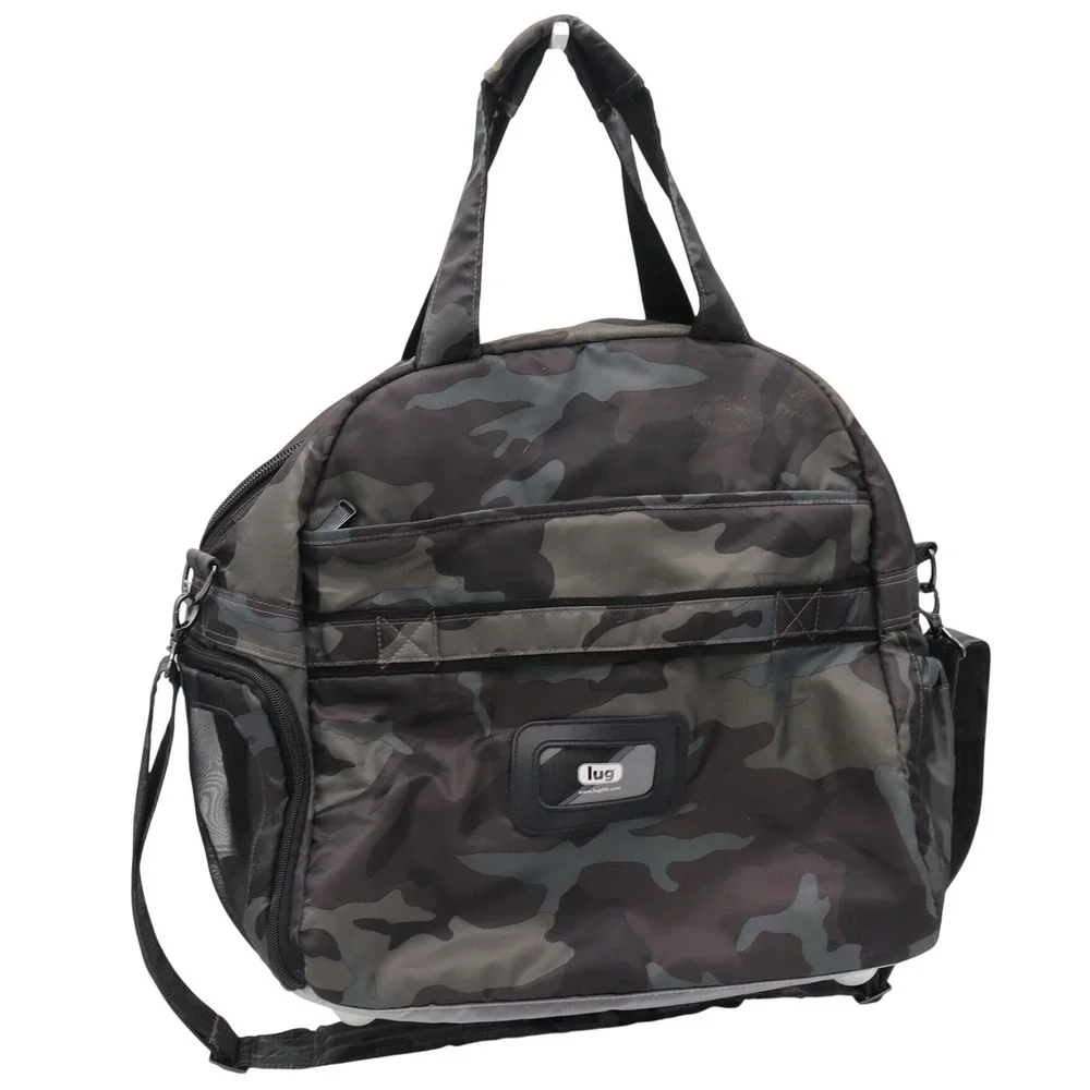 Lug Duffel Bag Unisex OS Boxer Camo Quilted Ventilated Shoe Pocket Excellent